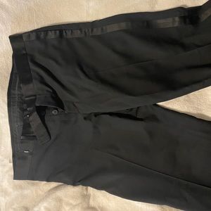 GUCCI black wool formal dress pants